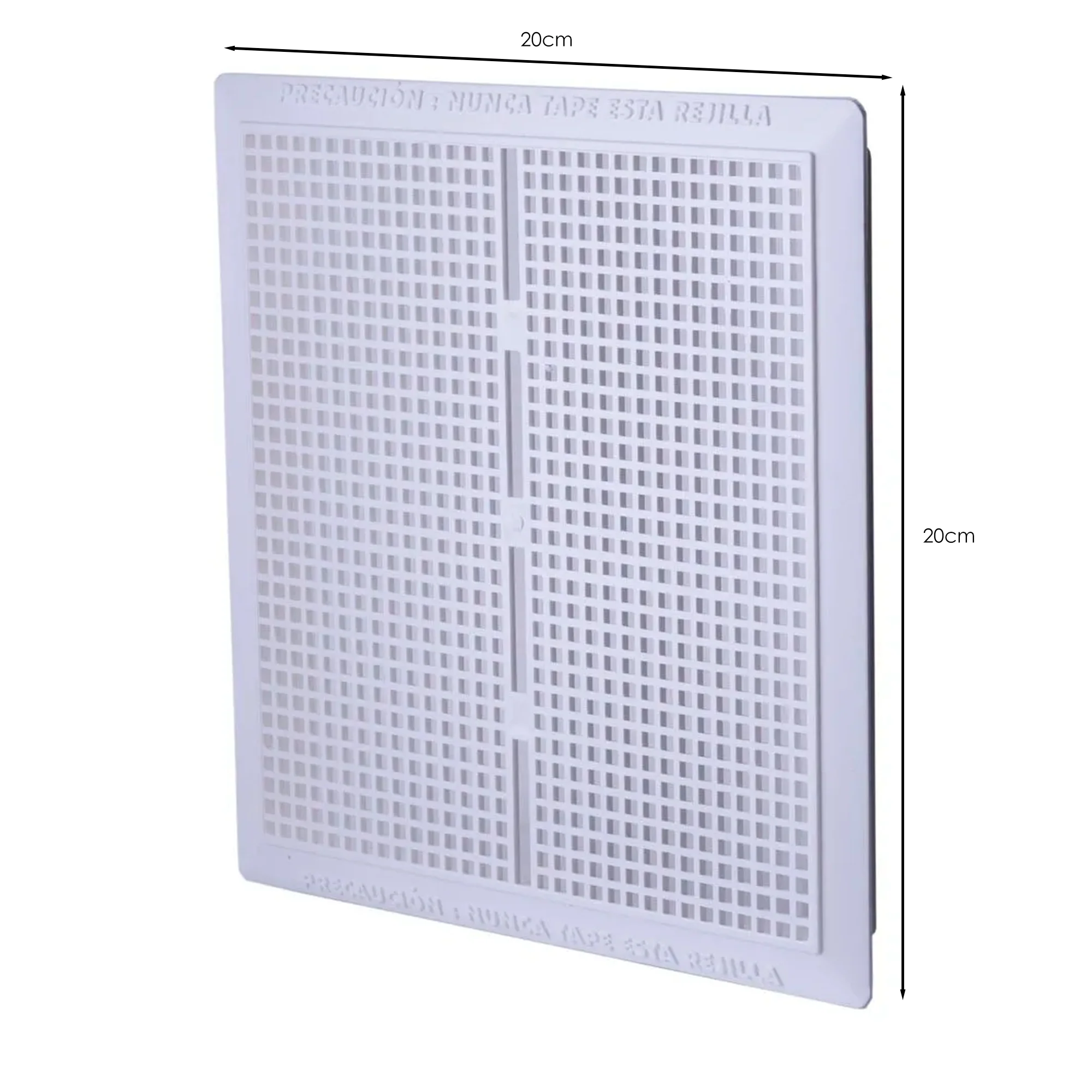 Rejilla De Ventilacion Para Gas Plastico 20cm x 20 cm GRIVAL - Image 2