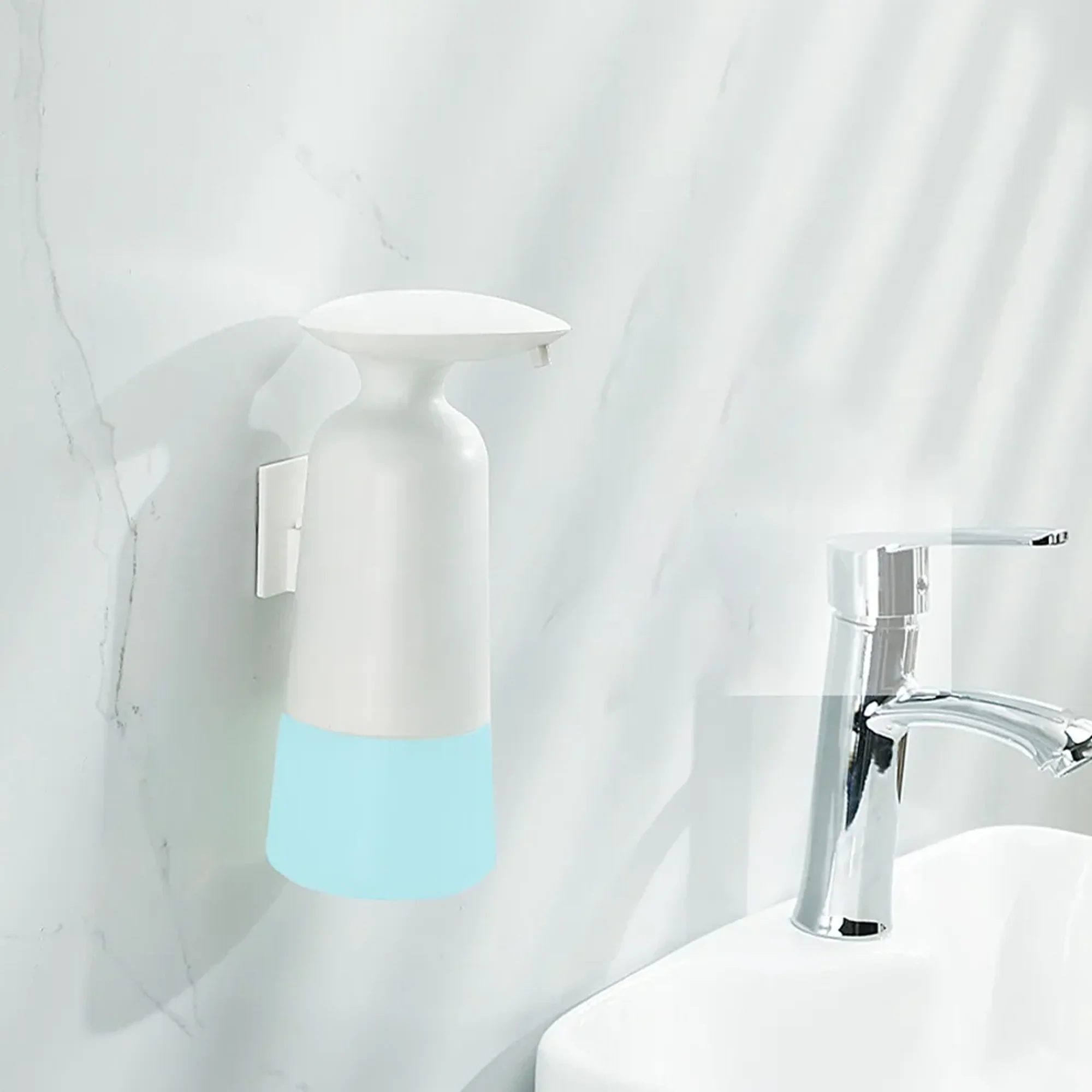 Dispensador de Jabon Pared Eyeccion Espuma Blanco - Image 4
