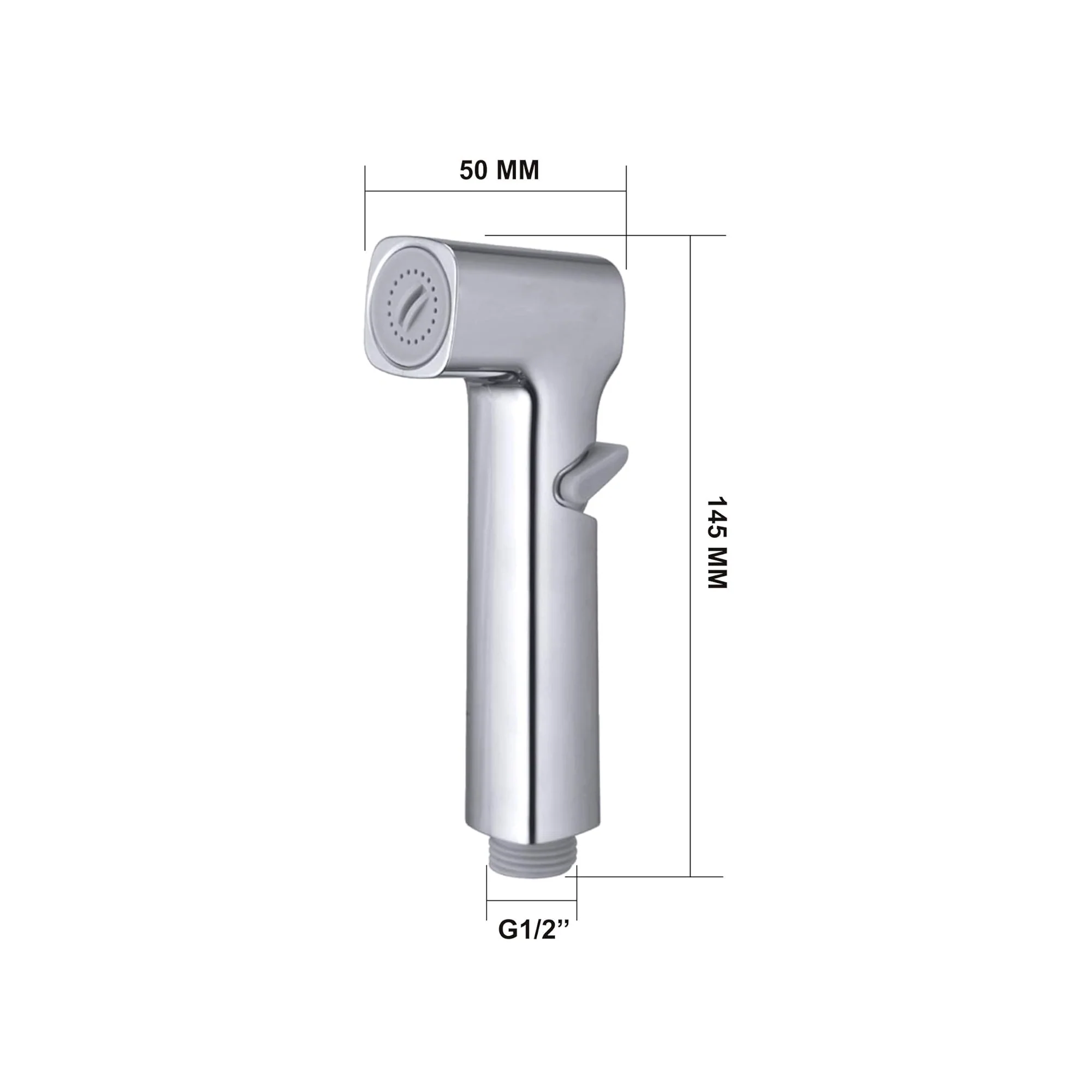Ducha Bidet en ABS Plateada Cromada Pistola Cilindrica - Image 3