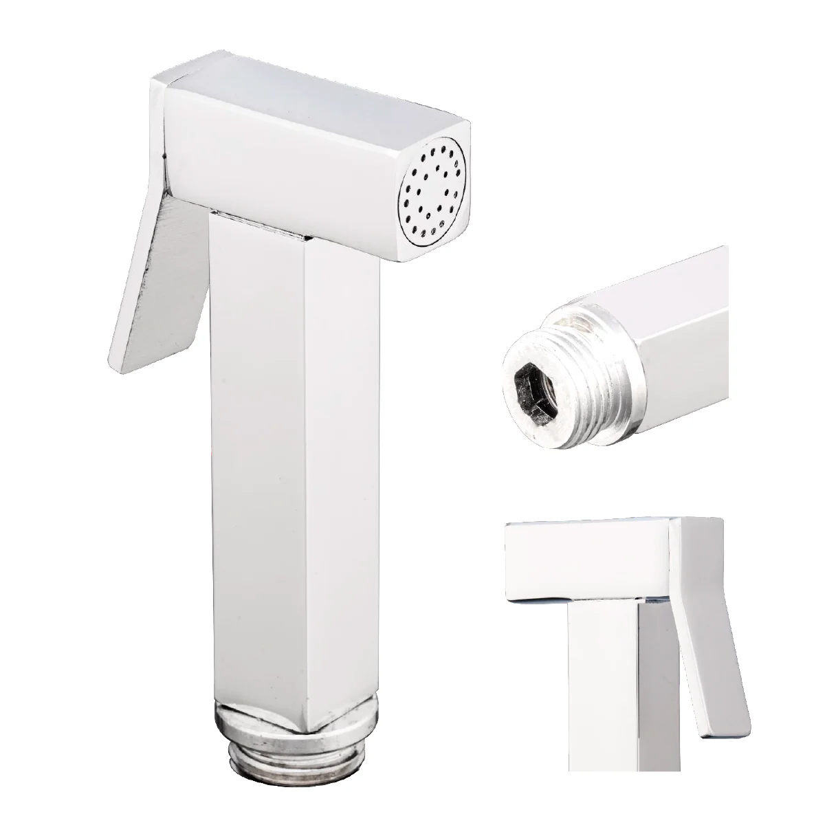 Ducha Bidet en Bronce Plateada Cromada Cuadrada - Image 2