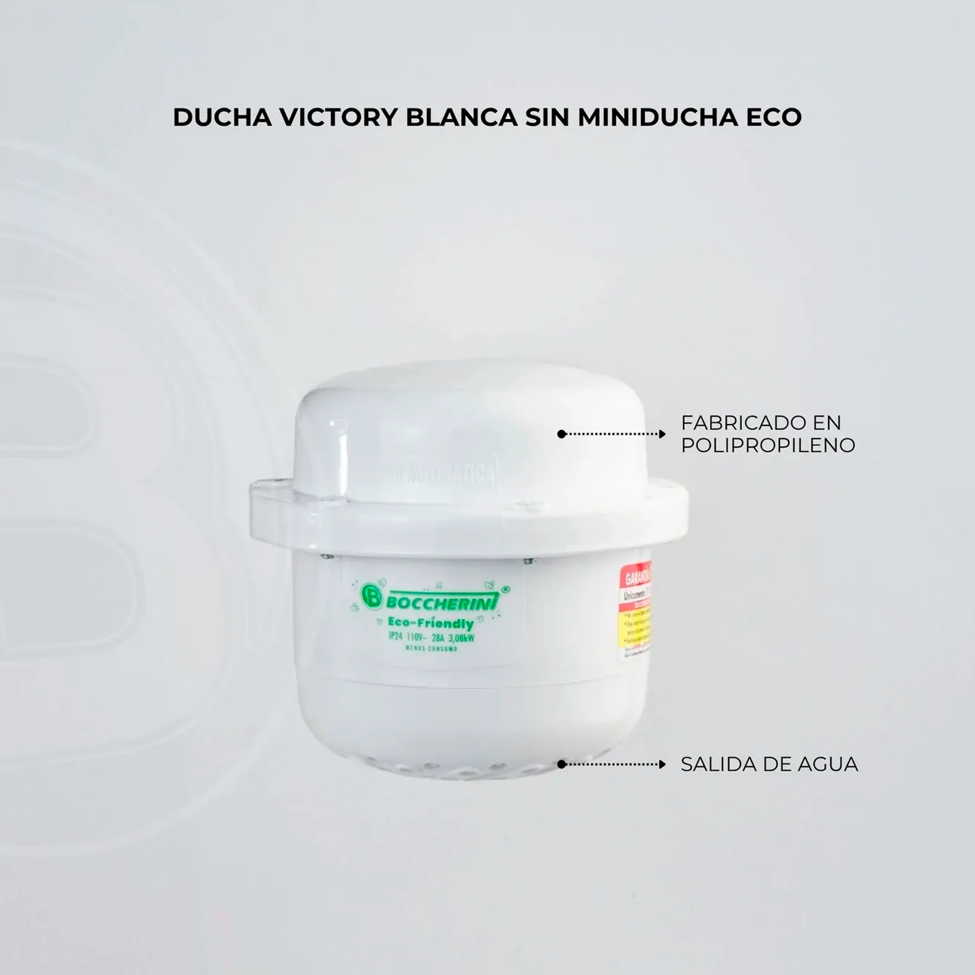 Ducha Electrica Bocherinni 110V Blanca Eco - Image 4