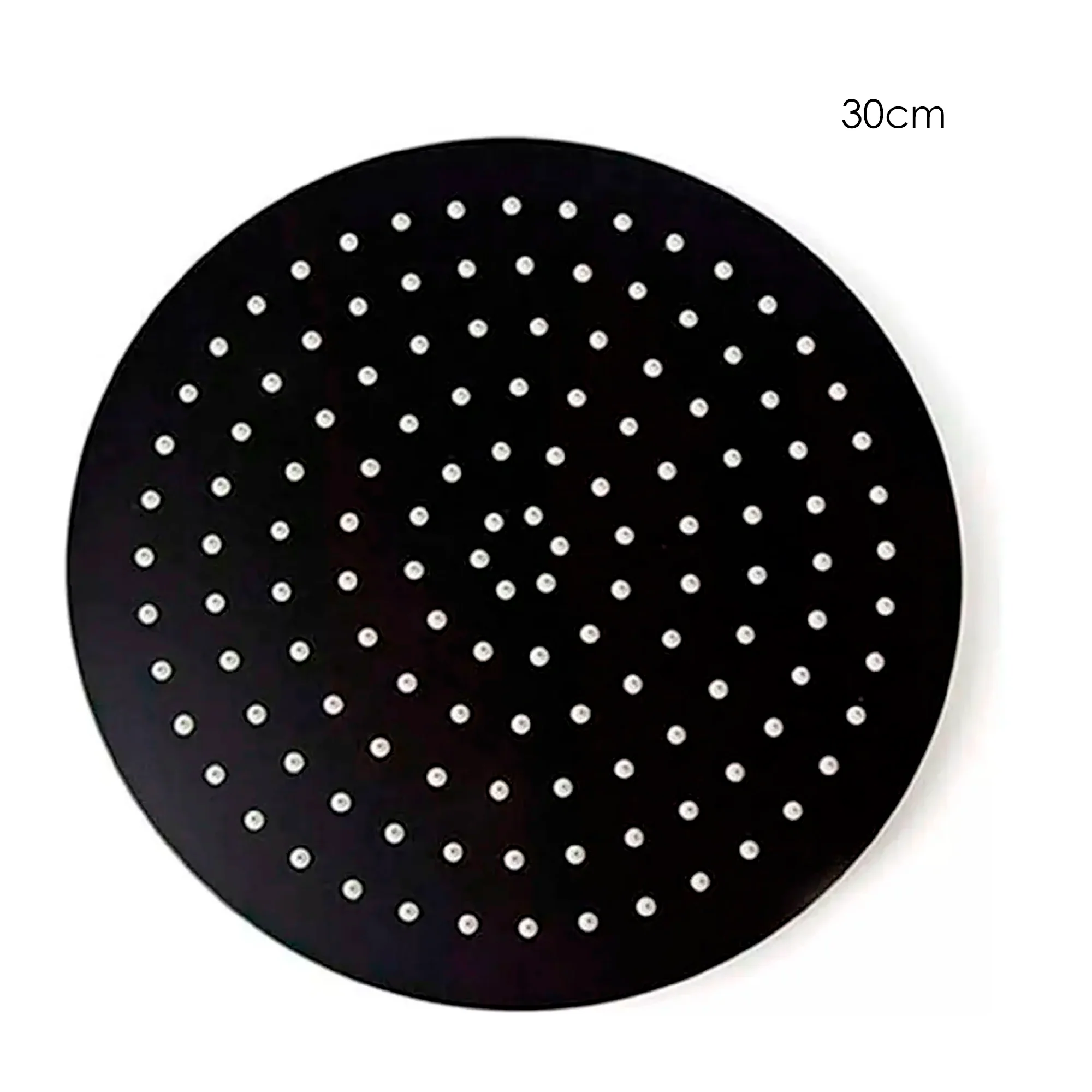 Ducha Regadera Redonda12Pulg (30cm) Negro Mate - Image 2