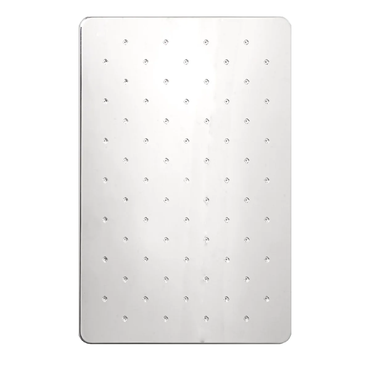 Ducha Regadera Rectangular ABS 15*17Cm Plateada Cromada