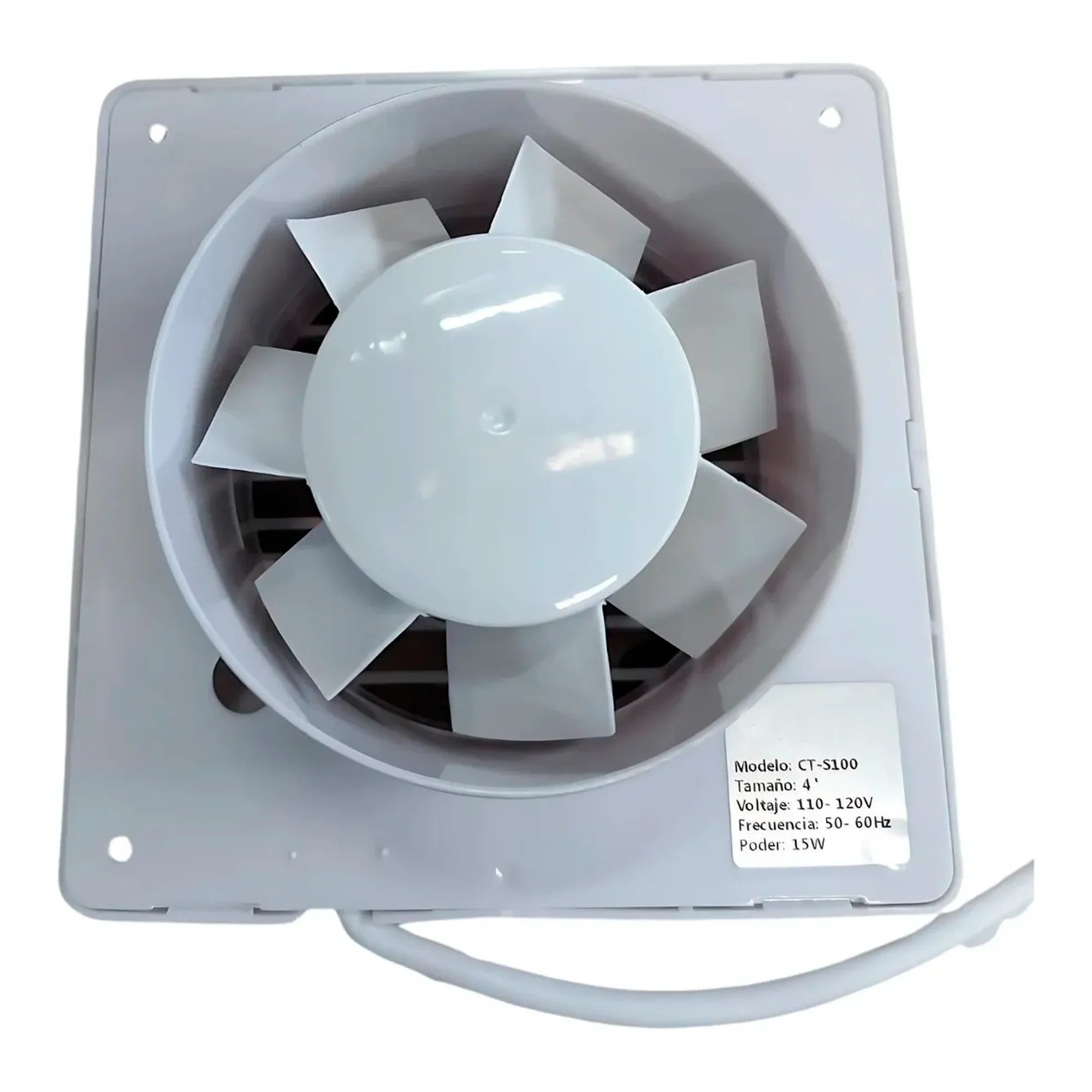Extractor de Aire de 4 Pulgadas Blanco - Image 3