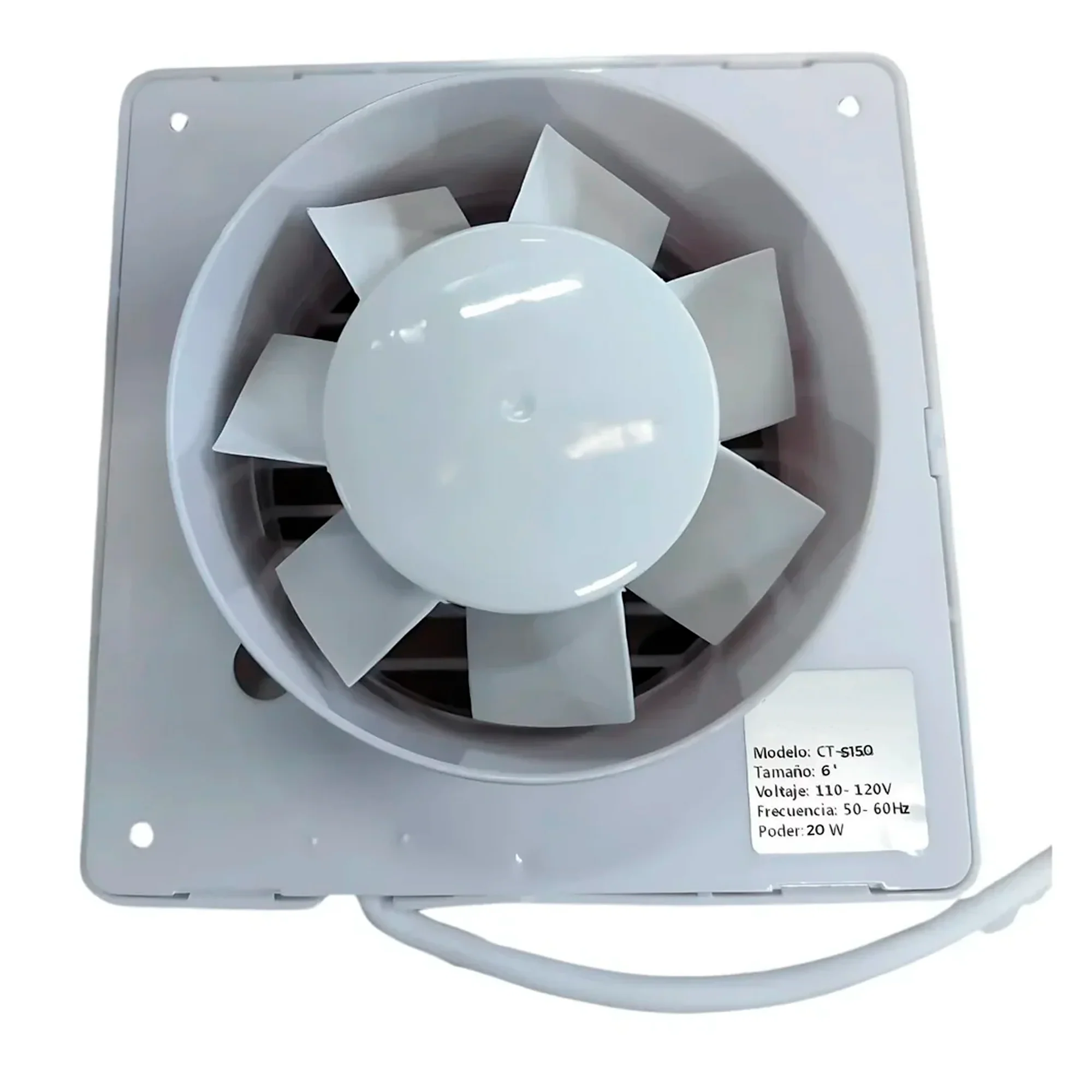 Extractor de Aire de 6 Pulgadas Blanco - Image 2