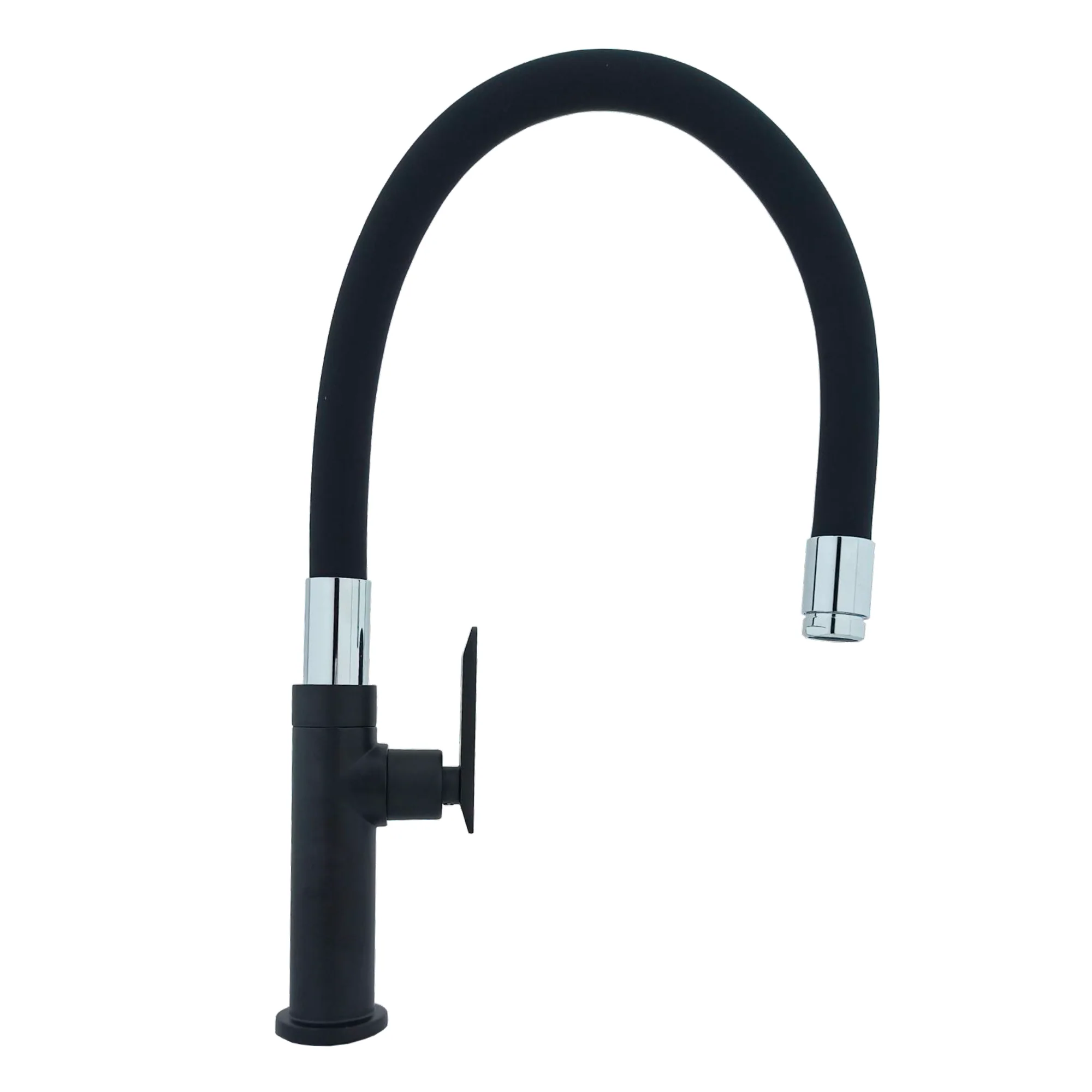 Griferia Lavaplatos Agua Fria Flexible Negro