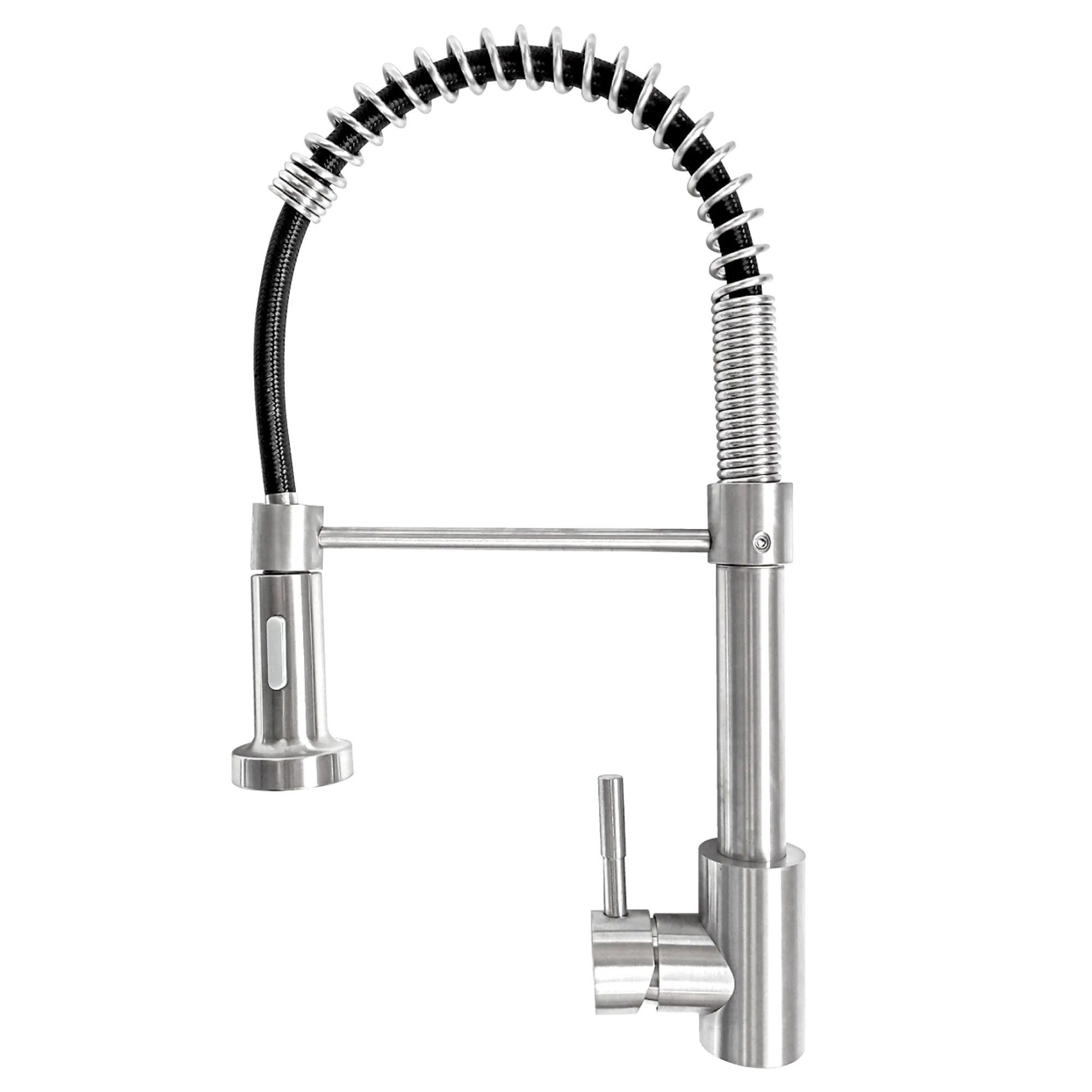 Griferia Monocontrol Lavaplatos Industrial Flexible Plateada - Image 2