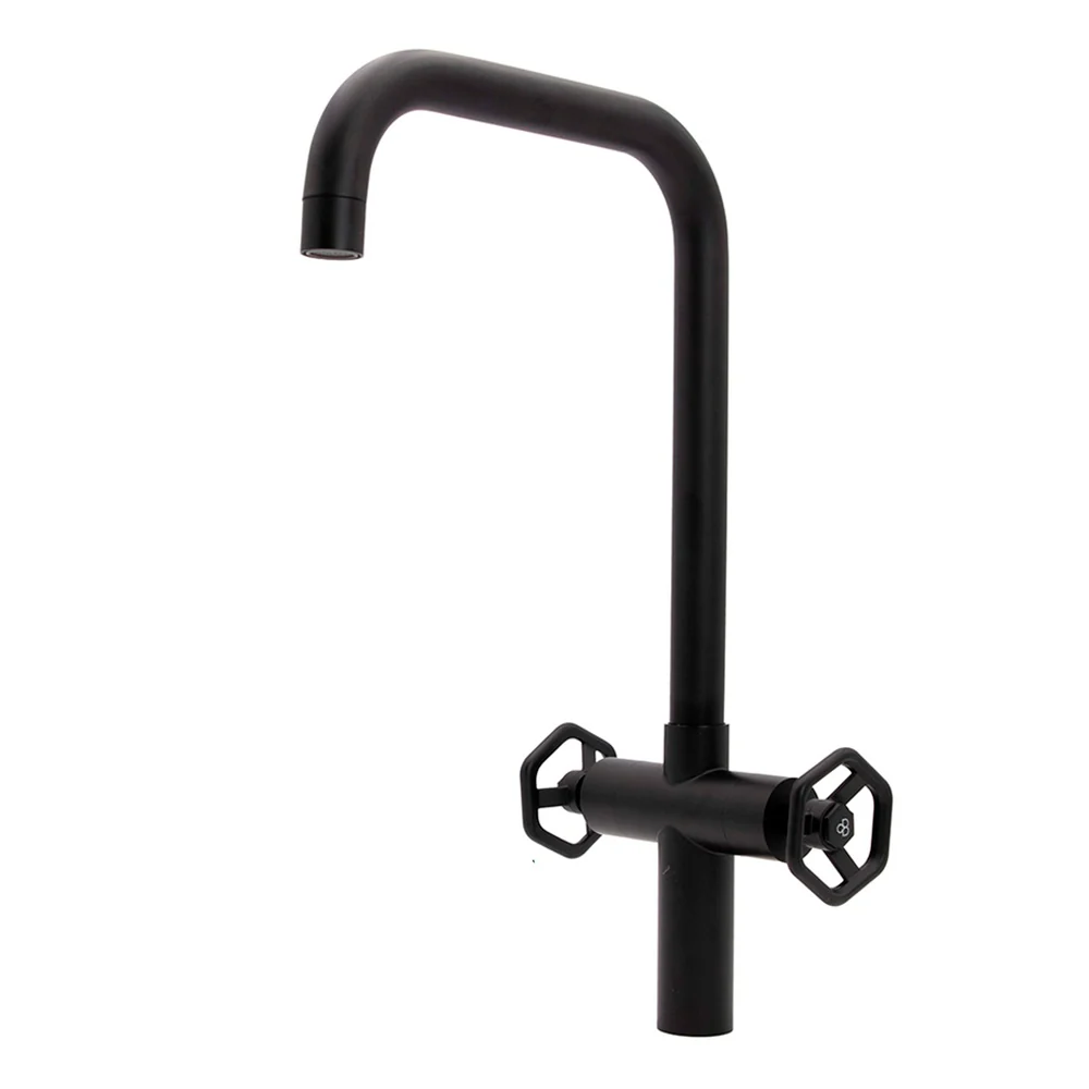 Griferia Monocontrol Lavaplatos Negro Mate 2Manij