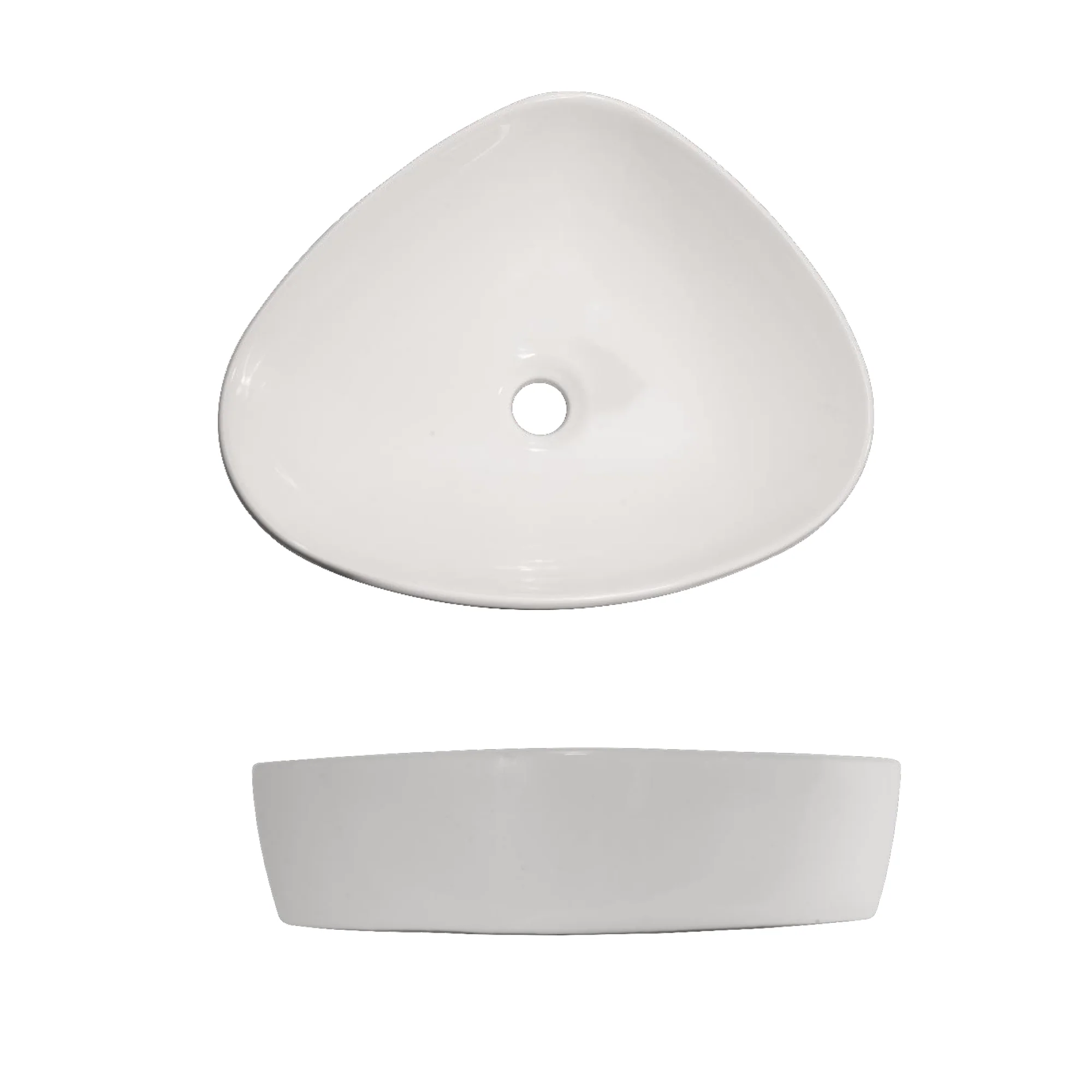 Lavamanos Blanco Sobreponer Blanco Triangular - Image 2