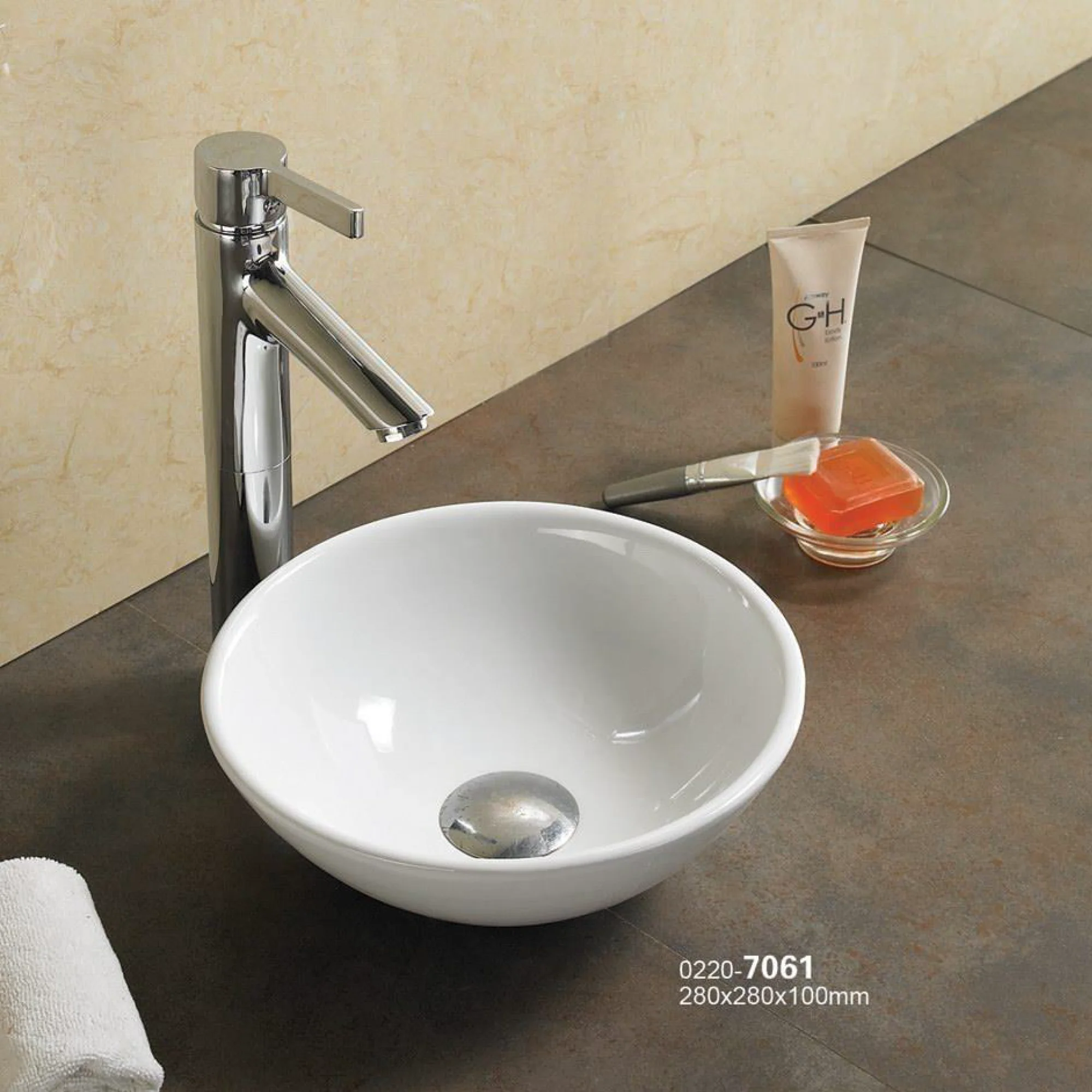 Lavamanos de Sobreponer en Ceramica Pequeño 28cm - Image 3