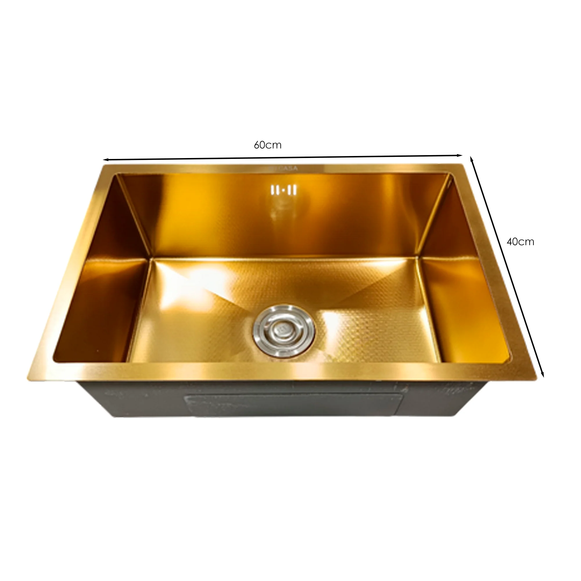 Lavaplatos en Acero 60*40cm Tipo Colmena Dorado - Image 2