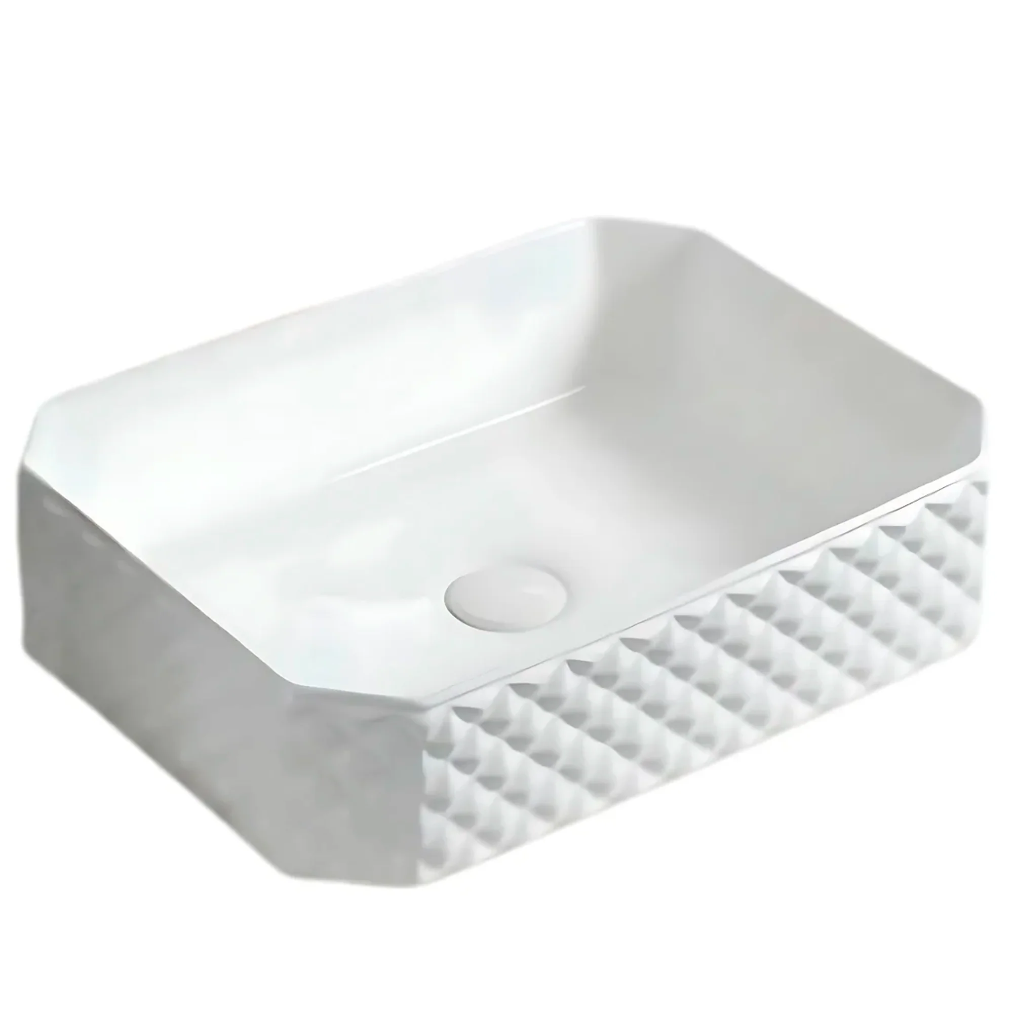 Lavamanos Sobreponer Rectangular Stella Blanco