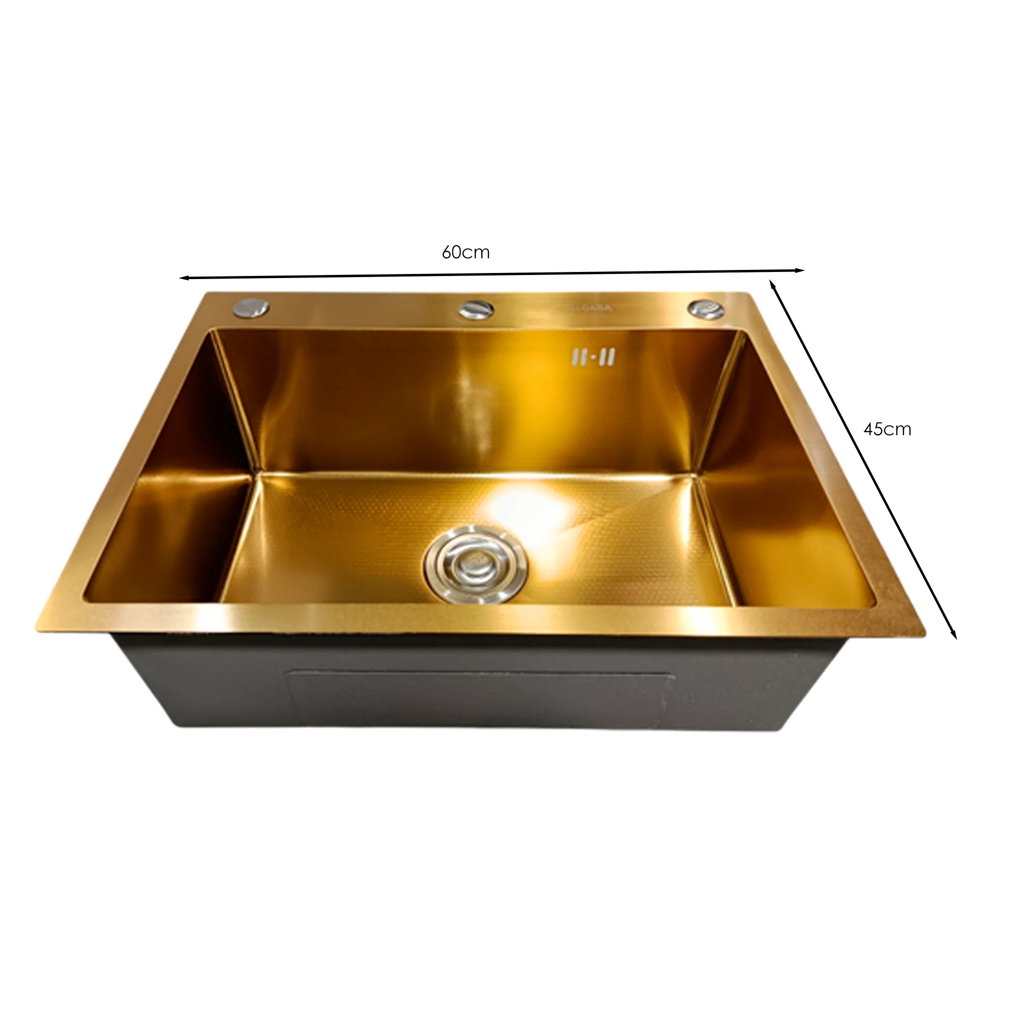 Lavaplatos en Acero 60*45cm Tipo Colmena Dorado - Image 2