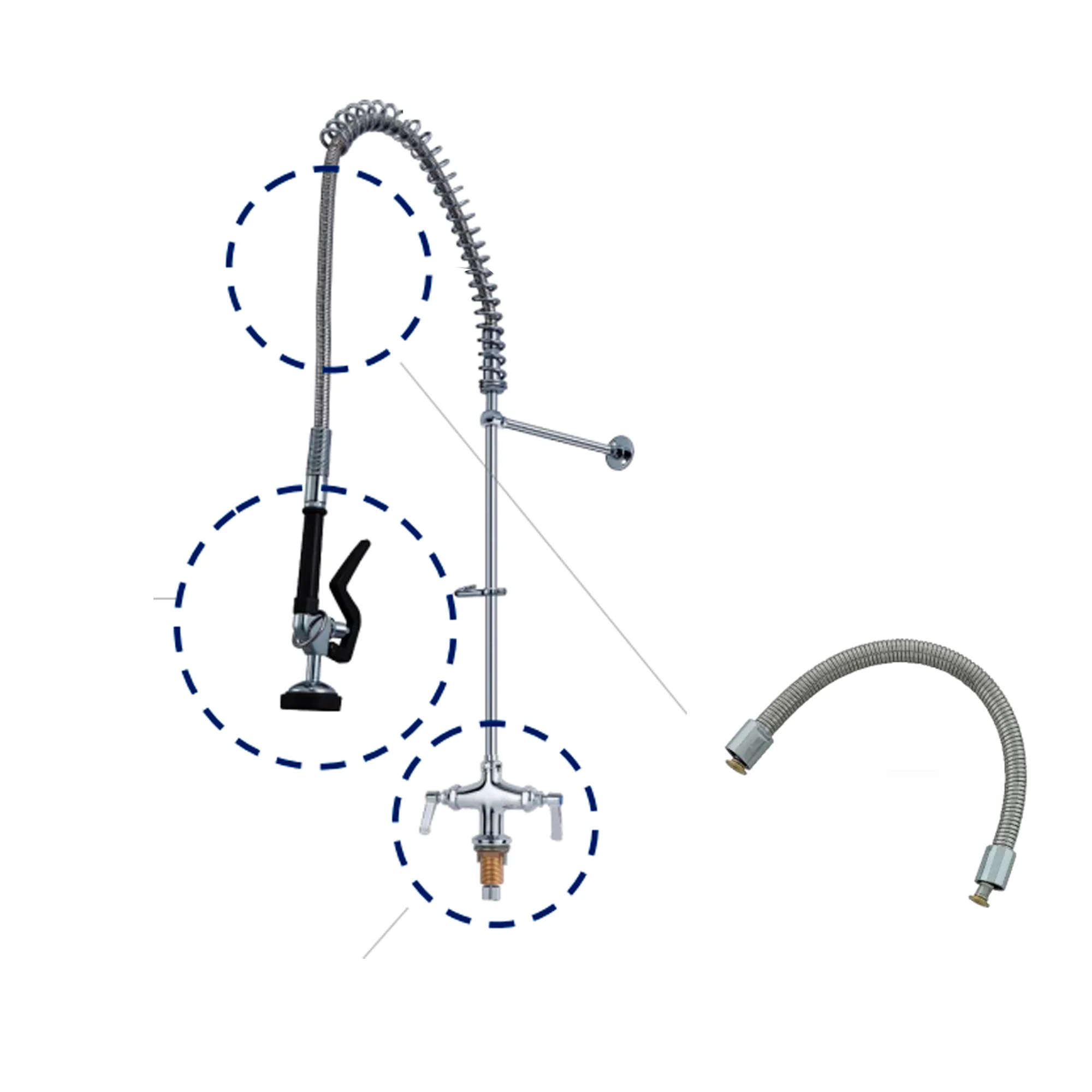 Manguera Flexometalica para Griferia Restaurante 48cm - Image 3