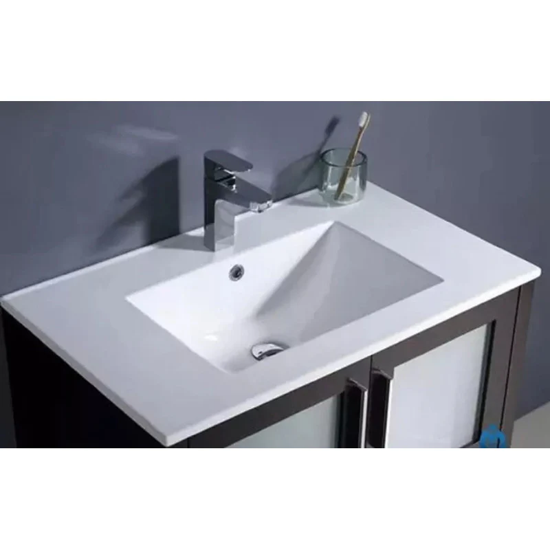 Lavamanos Rectangular Integrado Porcelana Blanco 1210*47cm - Image 4