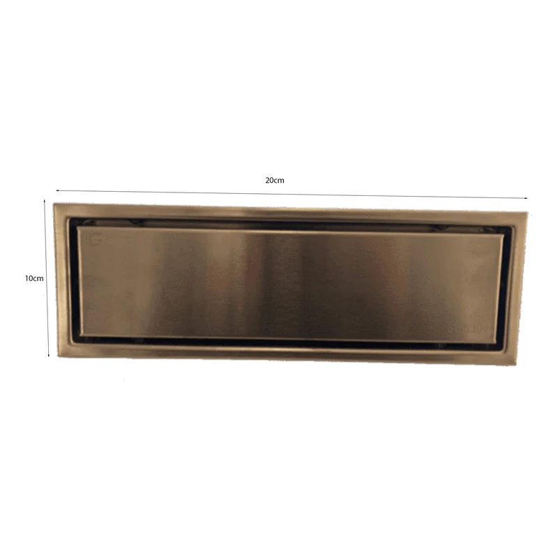 Rejilla De Piso 20x10cm Troya Vintage Rose Gold - Image 2