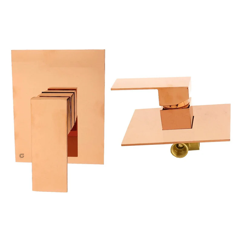 Monocontrol Ducha Cuadrado Rose Gold Vintage - Image 2