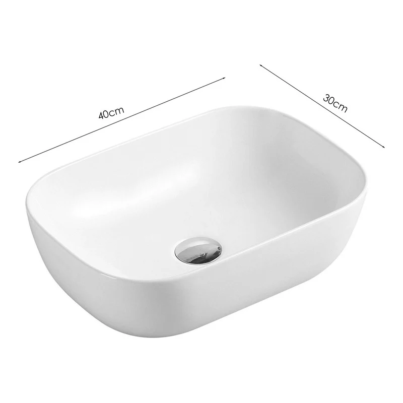 Lavamanos Porcelana De Sobreponer Rectangular 400x300x140 - Image 2