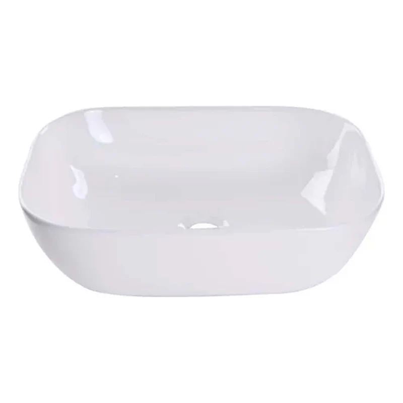 Lavamanos Rectangular Porcelana Blanco 455x325x135 - Image 2