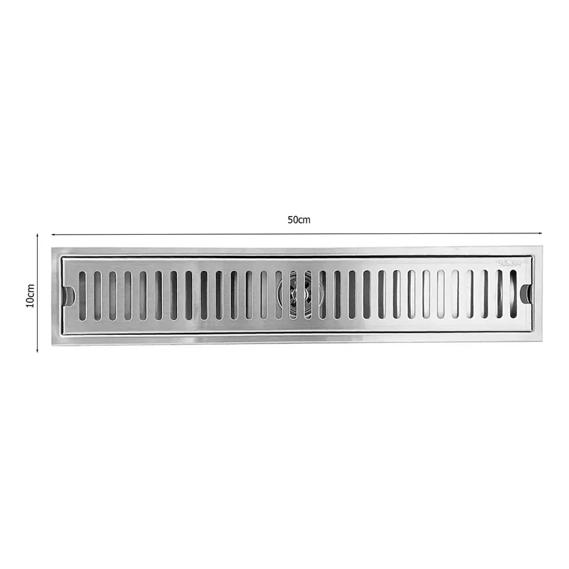 Rejilla De Piso Ranurada Acero 50 X10cm - Image 2