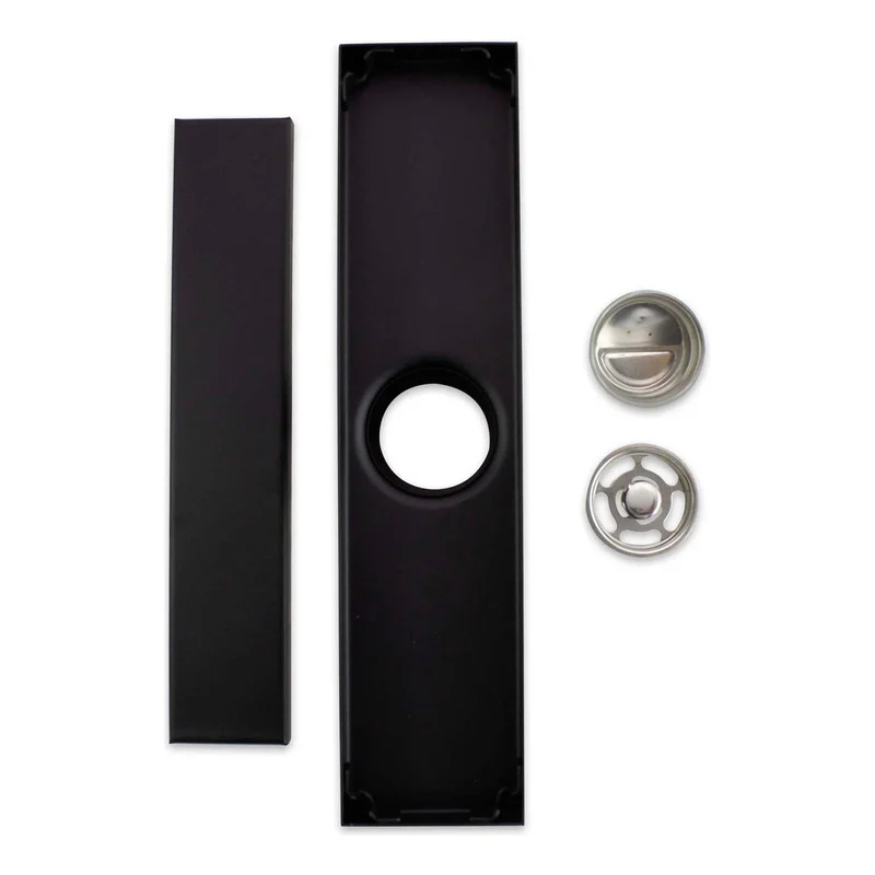 Rejilla De Piso Invisible Negro Mate 80 X 10cm - Image 3