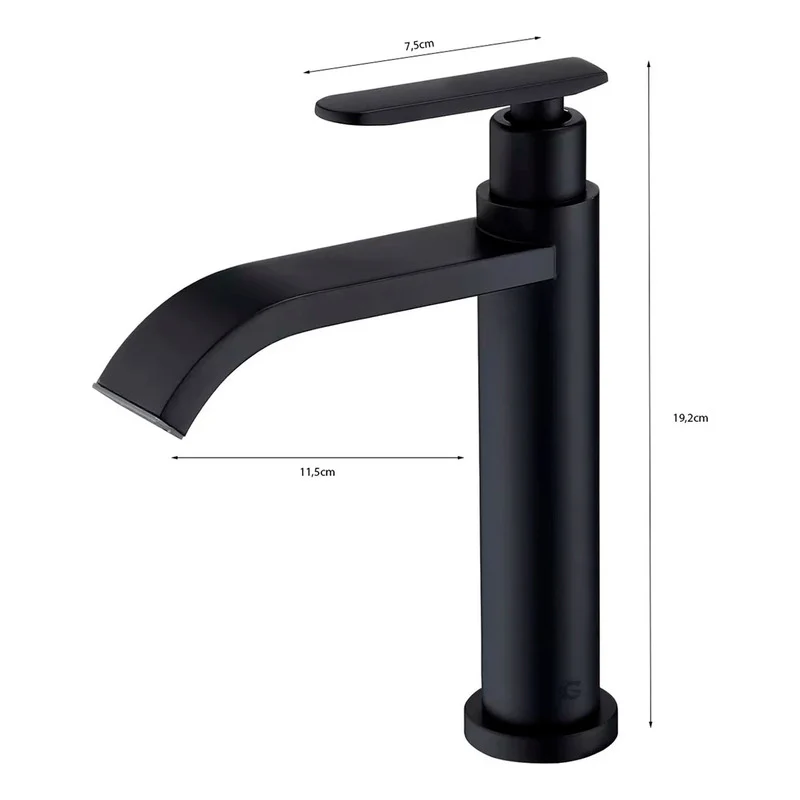 Combo Placa Lavamanos 61*40cm+griferia Agua Fria+push Negro1 - Image 2
