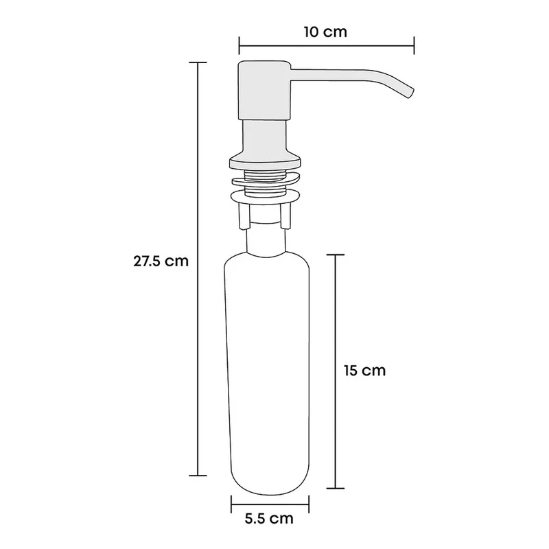 Combo Lavaplatos 60*45cm+grif.escualizable+dispensador Y Acc - Image 4