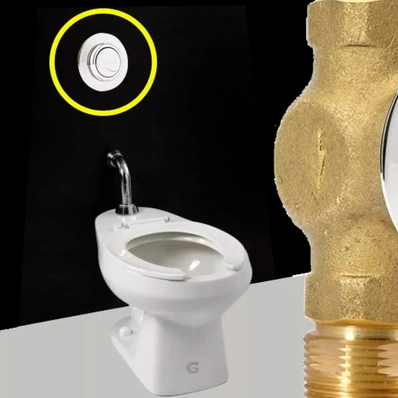Válvula Antivandálica Para Sanitario Institucional En Bronce - Image 3