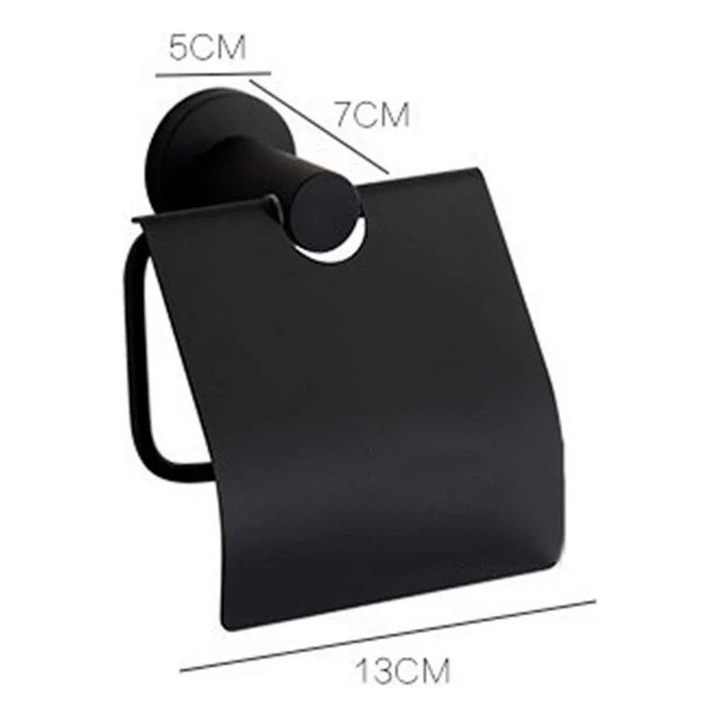 Papelera Para Baño Negro Mate - Image 2
