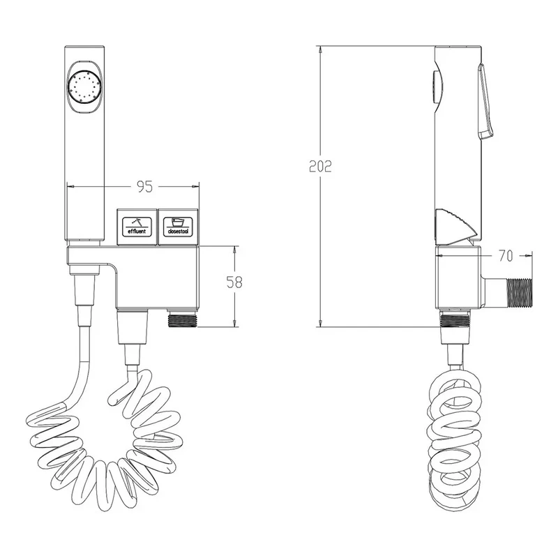 Ducha Bidet Piano Negro - Image 2