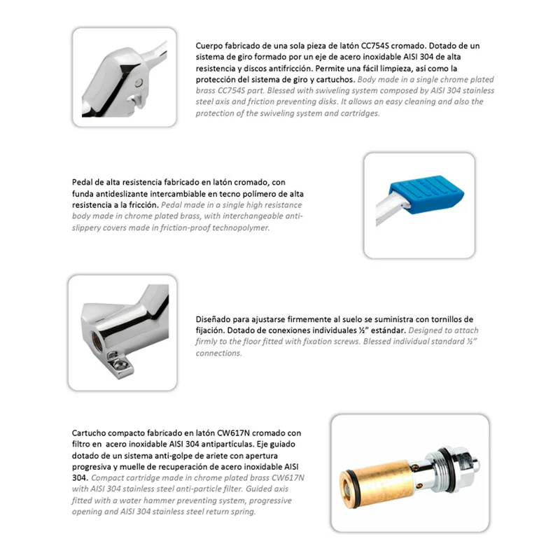 Válvula Llave Pedal Institucional Tráfico Pesado - Image 3