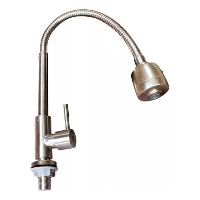 Griferia Llave Lavaplatos Flexible Agua Fria Linea Economica - Image 2