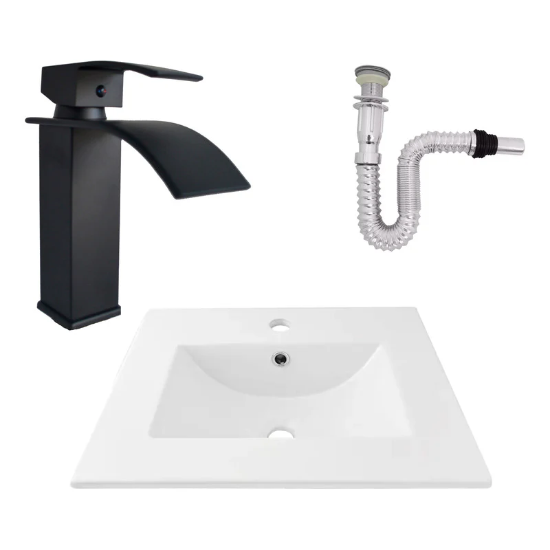 Kit Placa Lavam.51*46.5cm+griferia Monocontrol+push Flex23