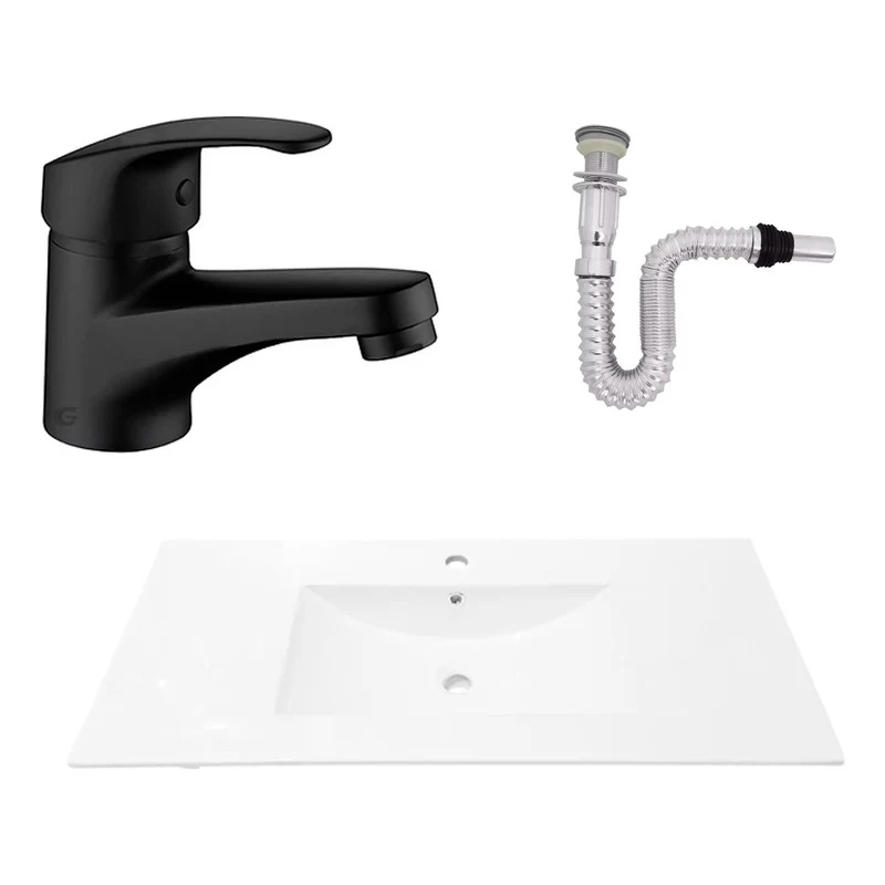 Kit Placa Lavama.101*46.5cm+griferia Monocontrol+push Flex29