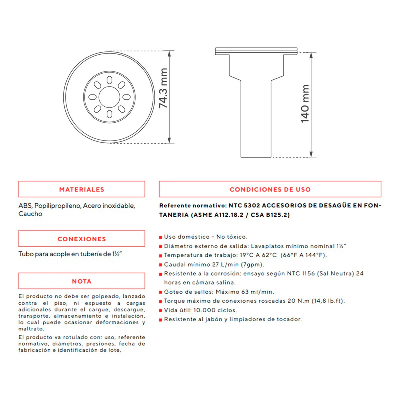 Tapon Metalico Cromado Plateado Gricol - Image 2