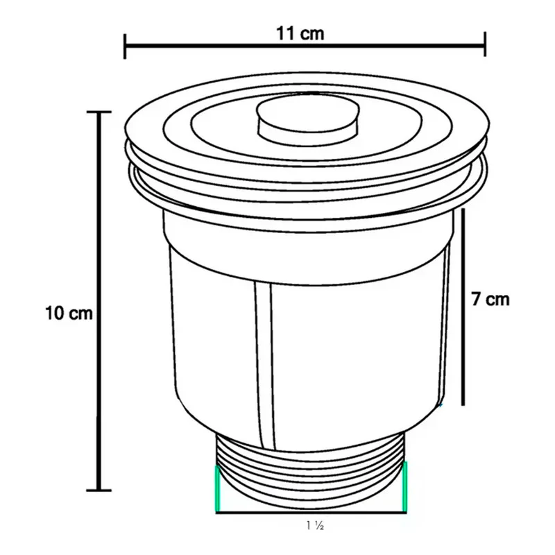 Canastilla Para Lavaplatos 4 PuLG Silver - Image 3