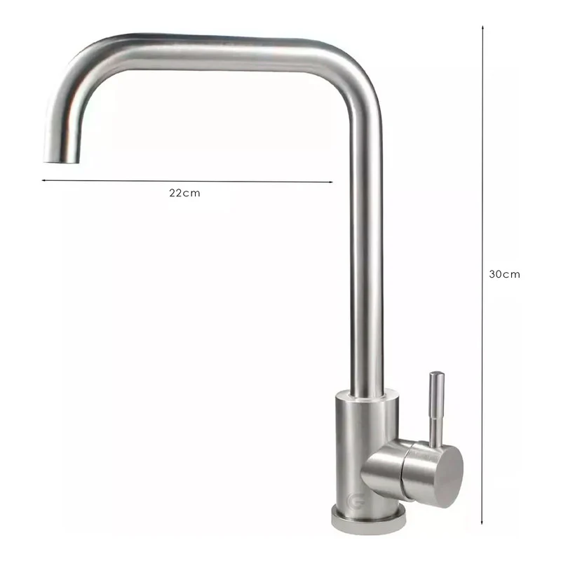 Combo Lavaplatos 70*45cm+griferia Plata Cuello 7+accesorios - Image 2
