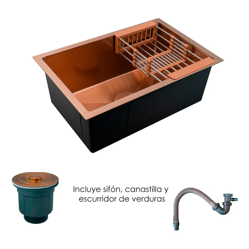 Combo Lavaplatos 70*45cm+griferia Lvp Gourmet Rose+acc - Image 4