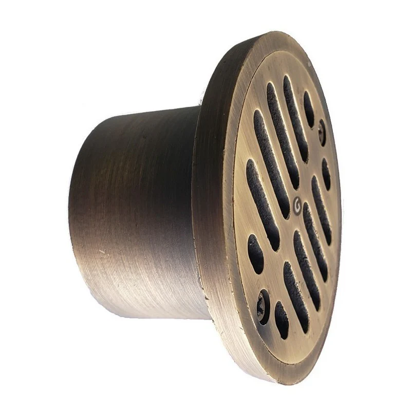 Rejilla Sifón De Piso De 3x2 Cobre Antiguo Vitage - Image 3