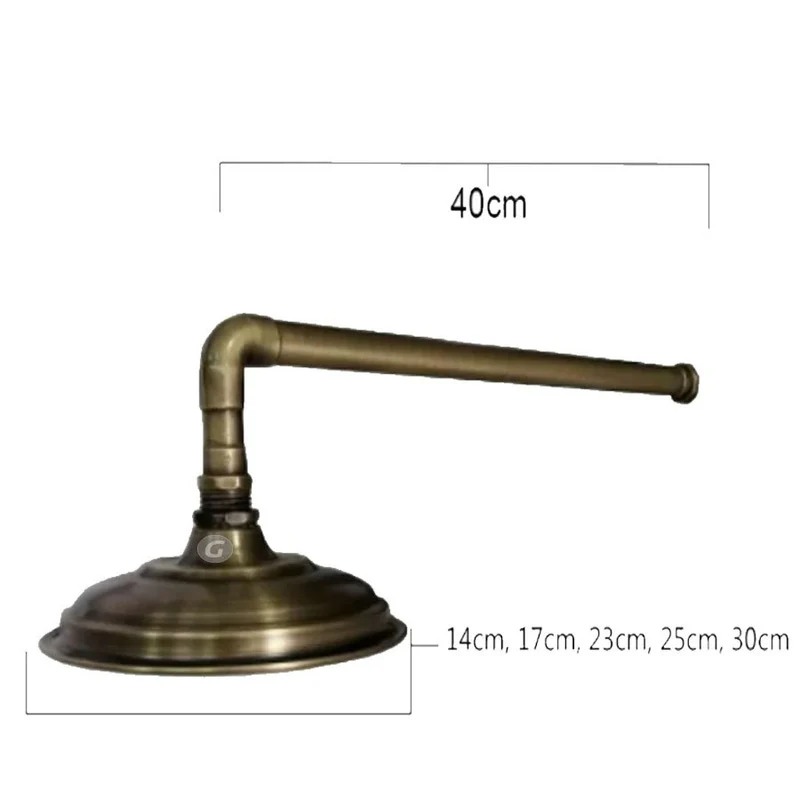 Ducha-regadera Bronce Antiguo 20cm Incluye Tubo 40cm Vitage - Image 5
