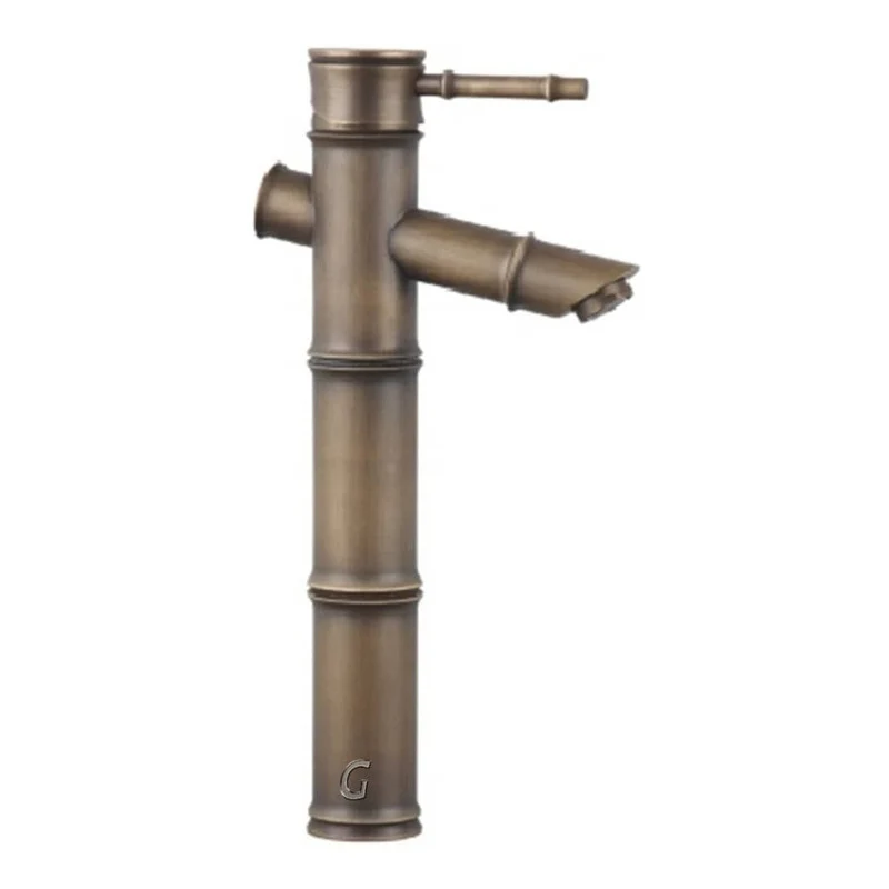 Mezclador Lavamanos Monocontrol Bamboo Bronce Antiguo - Pos