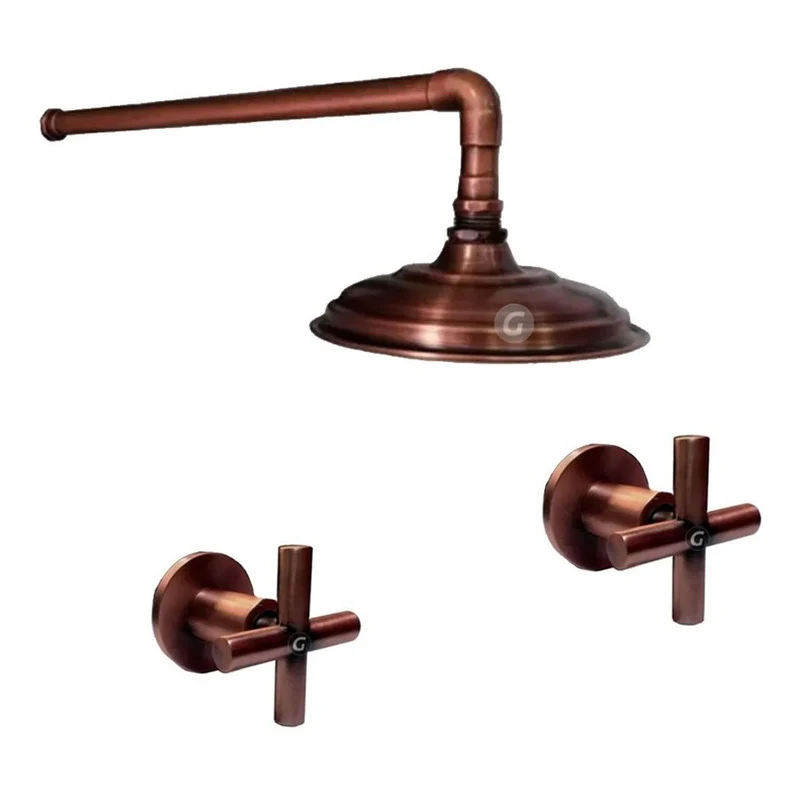 Registro Ducha Bronce Antiguo -vitage- - Image 5