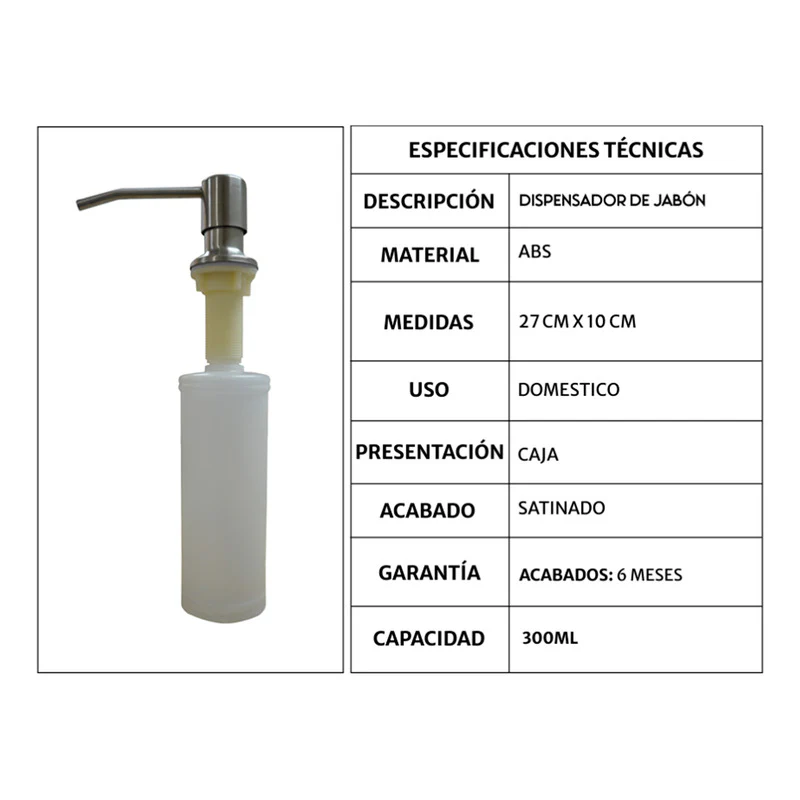 Dispensador De Jabón Líquido Mesa  Para  - Cocina - Image 2