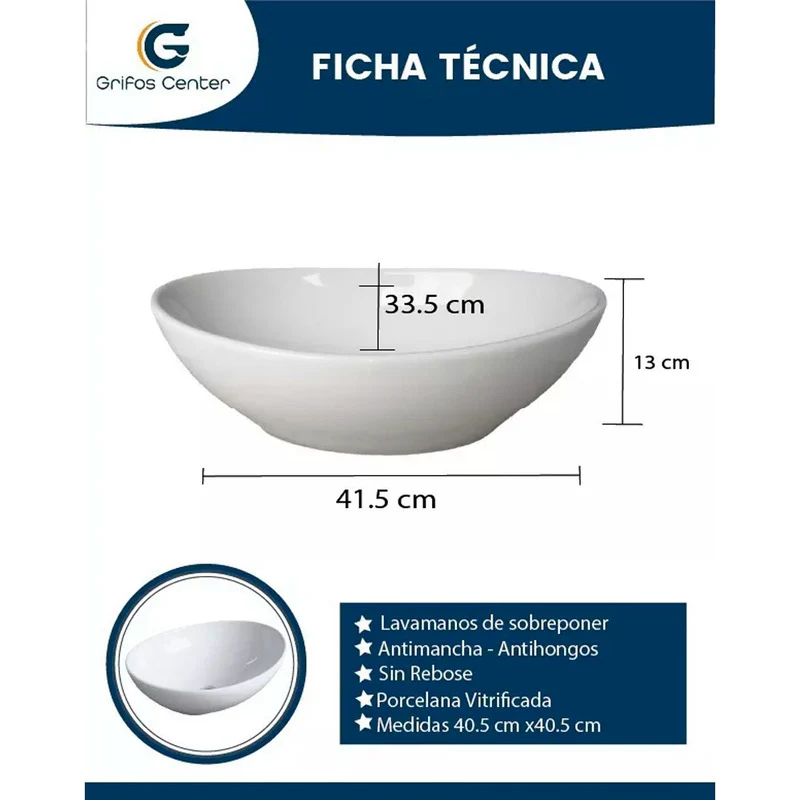 Conjunto Lavamanos Porcelana Blanco Con Griferia - Image 4