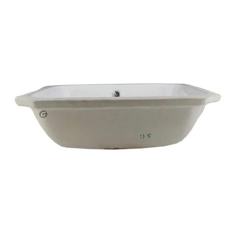 Sm Lavamanos Blanco Rectangular Pegar Por Debajo