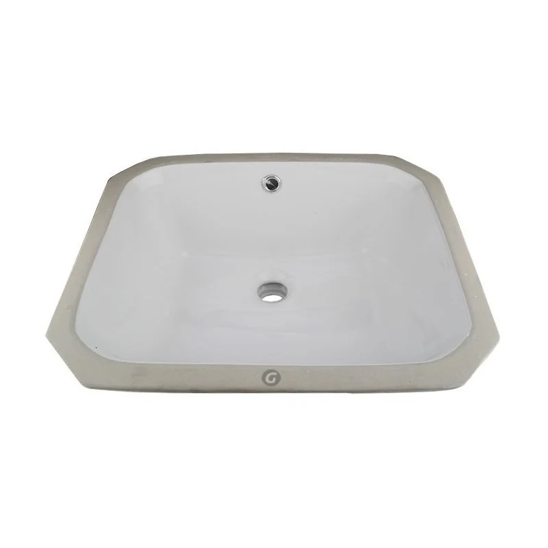 Sm Lavamanos Blanco Rectangular Pegar Por Debajo - Image 2