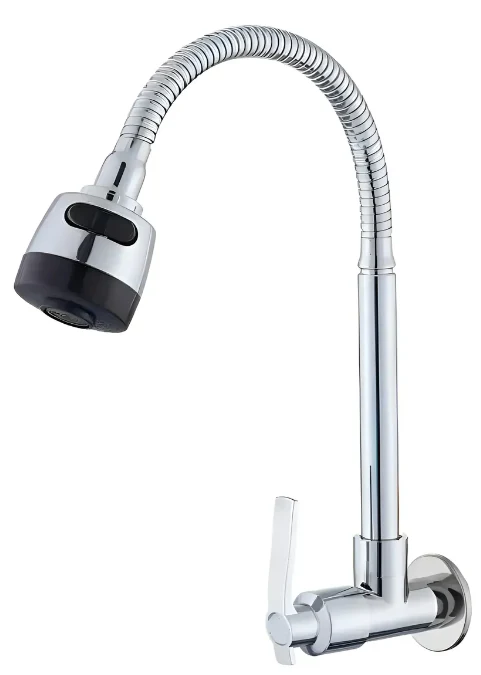 Griferia Lavaplatos Agua Fria Flexible Para Pared