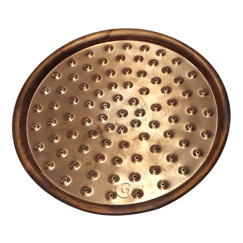 Ducha Acero Vintage 15 Cm Tubo A Techo 15 Cm Cobre Natural - Image 2