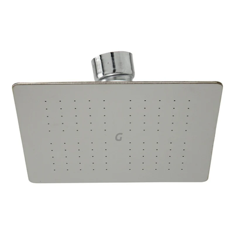Regadera Cromada Cuadrada En Acero Inoxidable De 4 Pulgadas