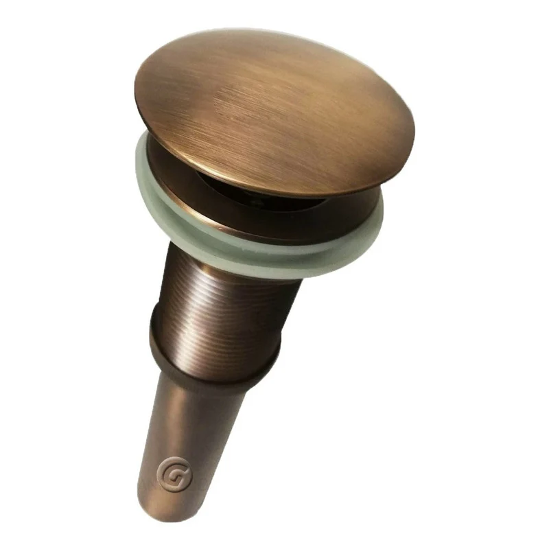 Desagüe Push Vintage De Lavamanos Bronce Antiguo - Image 4
